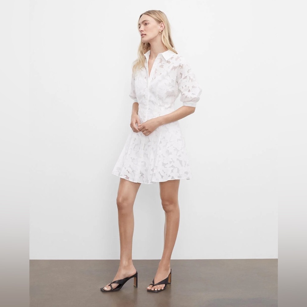 Club Monaco White Sculptural Dress